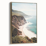 Framed canvas featuring a vintage landscape painting in muted earth tones, ideal for bedroom wall art.