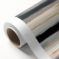 Modern Abstract Wall Art – Black, Gold & Gray Horizontal Canvas