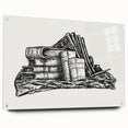 Expressionist Art - Stack of Books and Stationery by Leo Gestel