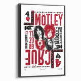 Mötley Crüe Two Minute Tour Poster – Vintage 1989 Concert Art