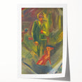 Expressionist Art - Standing Hunter with a Dog by Arnold Peter Weisz-Kubínčan