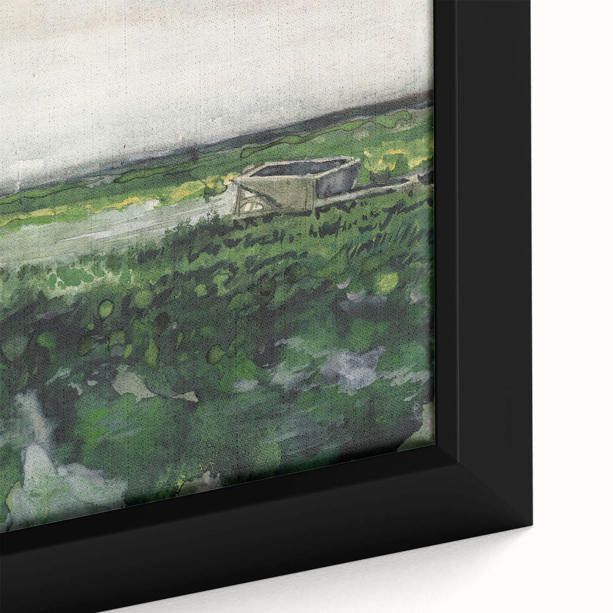 Impressionist Landscape Wall Art - Vincent van Gogh's Green Fields Print