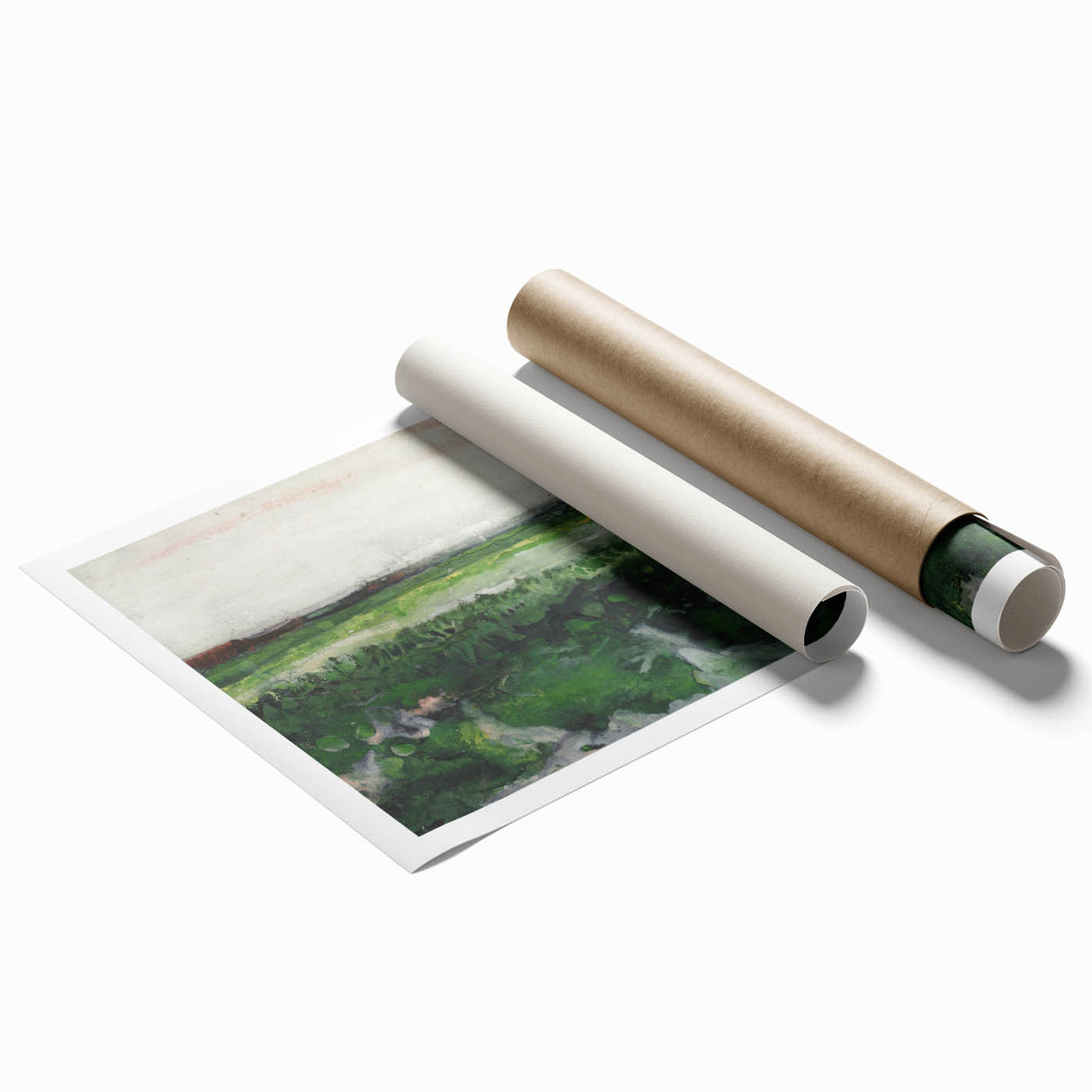 Impressionist Landscape Wall Art - Vincent van Gogh's Green Fields Print