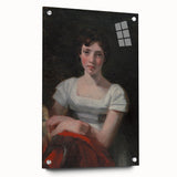 Romanticism Art - Portrait of Mary Freer on Historical Canvas