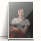 Romanticism Art - Portrait of Mary Freer on Historical Canvas