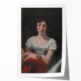 Romanticism Art - Portrait of Mary Freer on Historical Canvas
