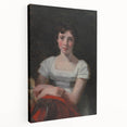 Romanticism Art - Portrait of Mary Freer on Historical Canvas