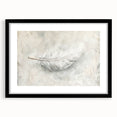 Elegant Dining Room Wall Art - Modern Feather Canvas & Framed Print