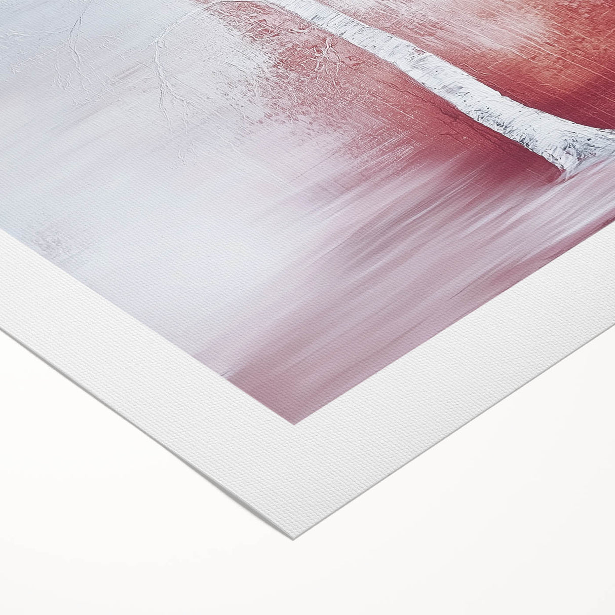 Vibrant abstract floral design on rolled canvas, showcasing a colorful blend of blues, pinks, and greens, perfect for modern home decor and artistic expression.