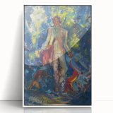 Expressionist Art - Standing Huntsman with Two Dogs by Arnold Peter Weisz-Kubínčan