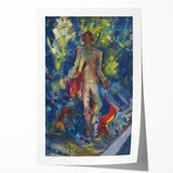 Expressionist Art - Standing Huntsman with Two Dogs by Arnold Peter Weisz-Kubínčan