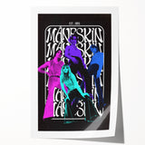 Måneskin Retro Poster – Vibrant Music Art from 2016 Band