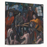 Multicolor Art Print - The Road to Golgotha by Jens Adolf Jerichau - Vivid Realism
