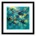 Tropical Abstract Wall Art – Turquoise, Lime & Coral Canvas Print