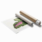 Romanticism Art - Wild Cabbage Leaf Illustration on Canvas