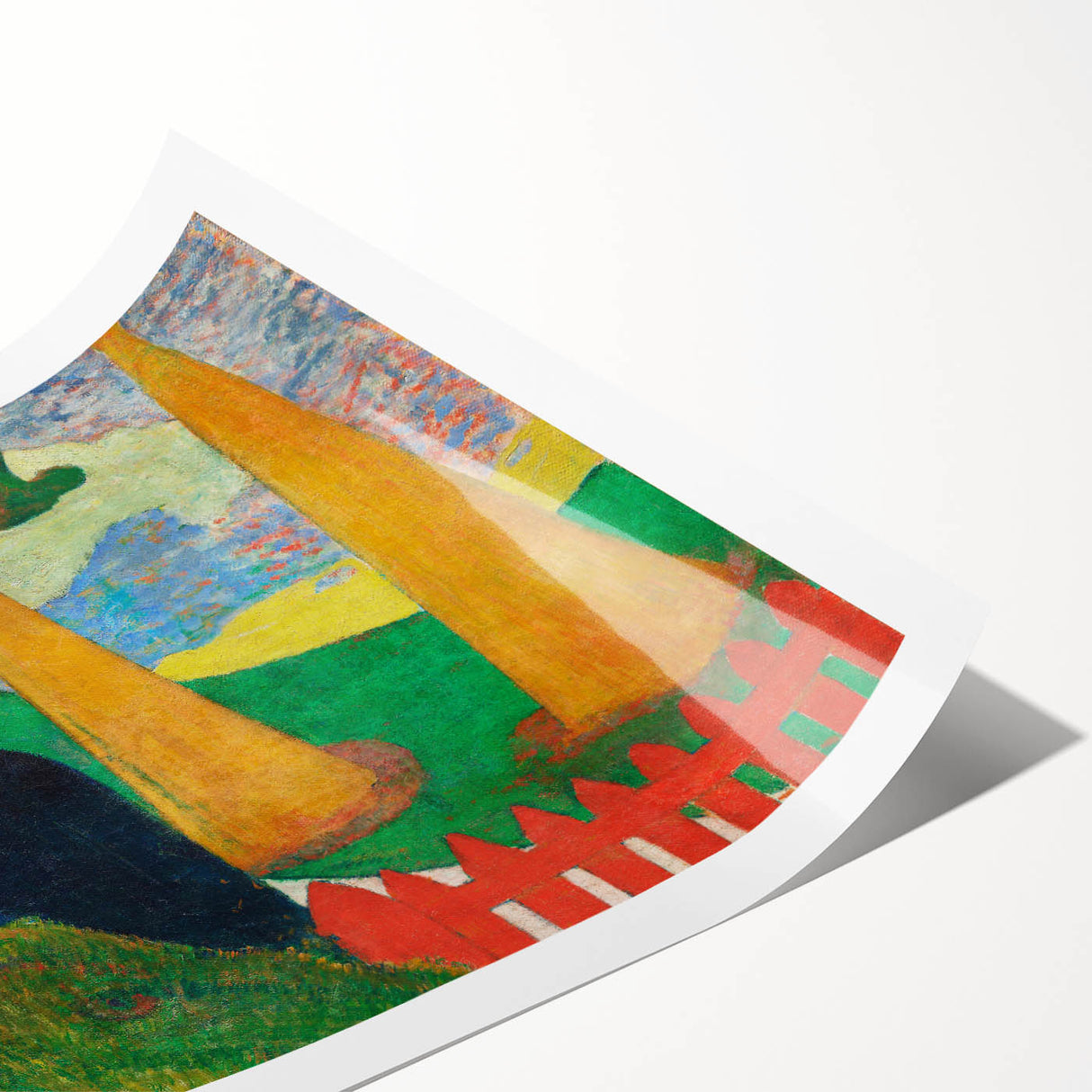 Vibrant Abstract Modern Wall Art - "Mistral" by Paul Gauguin Print