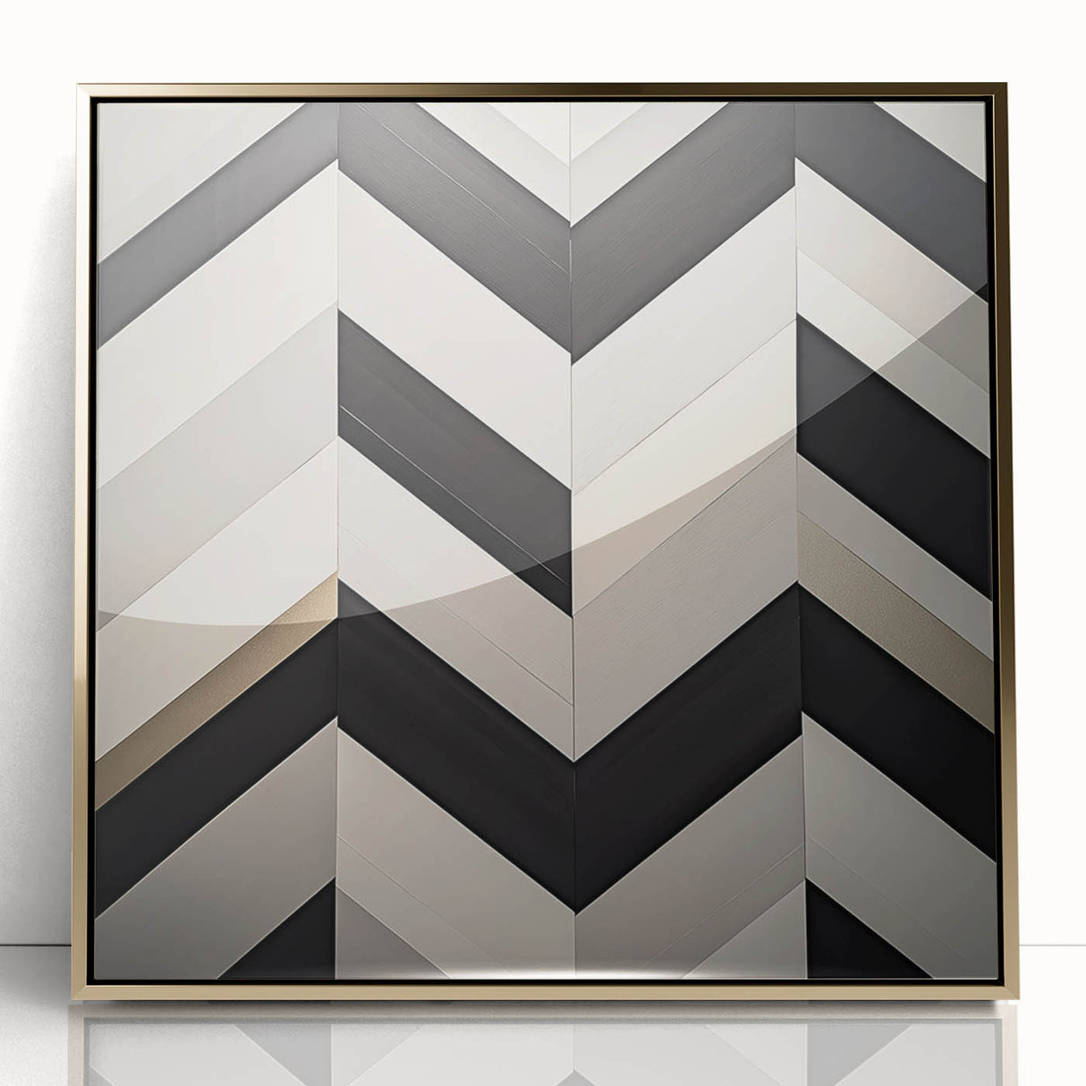 Modern Geometric Wall Art – Large Canvas & Framed Print