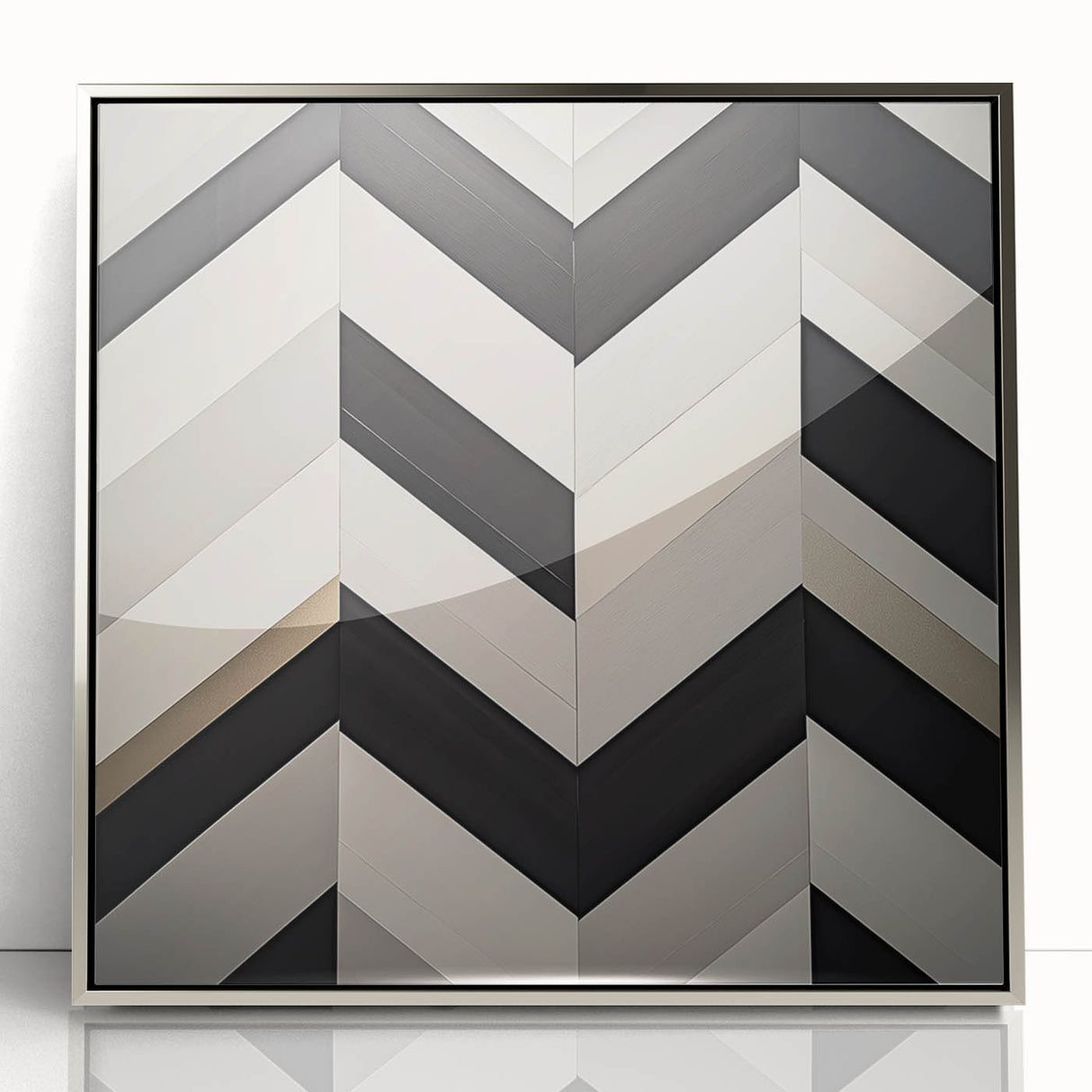 Modern Geometric Wall Art – Large Canvas & Framed Print