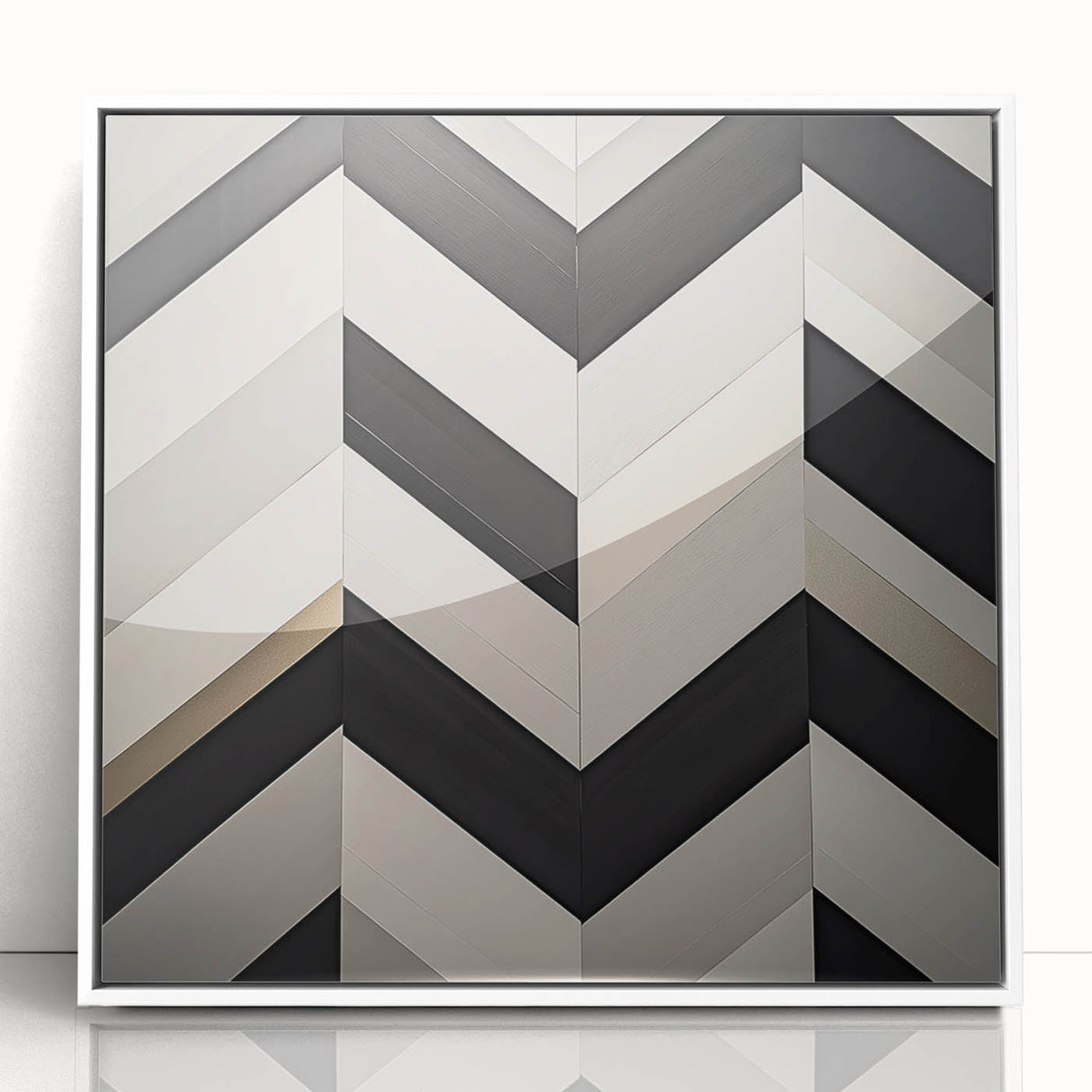 Modern Geometric Wall Art – Large Canvas & Framed Print