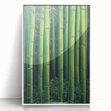 Framed acrylic artwork showcasing an abstract floral design with vibrant colors and intricate details, set against a sleek white background for modern decor.