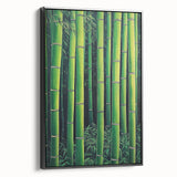 Abstract floral framed canvas displaying vibrant colors and intricate designs, showcased from a black side view, enhancing modern decor aesthetics. Perfect for stylish home interiors and art enthusiasts.