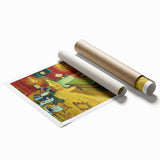 Impressionist Night Café Wall Art - Van Gogh's Vibrant Café Scene Print