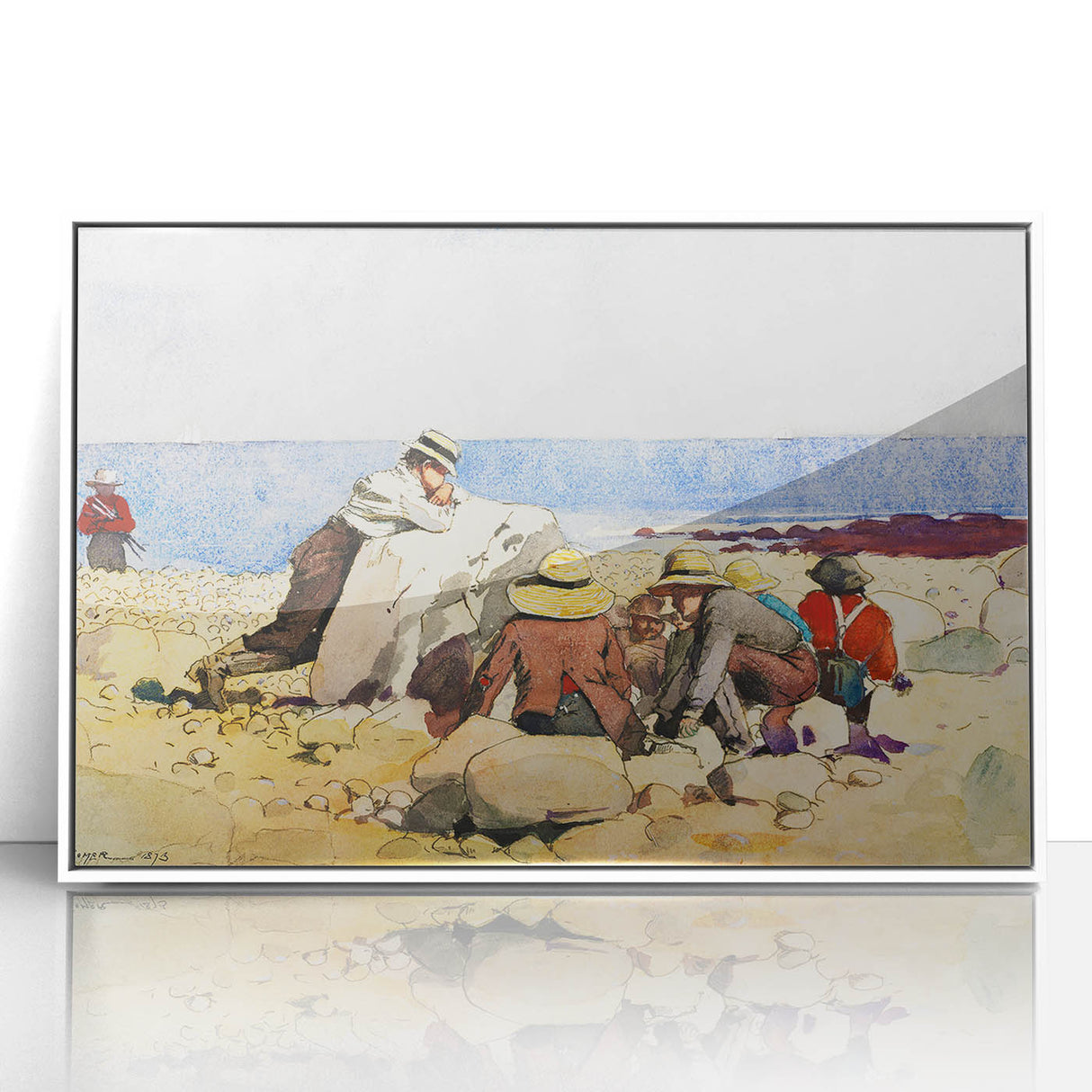 Beach Scene Art Print - A Clam Bake by Winslow Homer - Coastal Realism