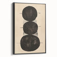 Framed minimalist black abstract wall art displayed in a side view, showcasing elegant lines and modern design, perfect for contemporary home decor.
