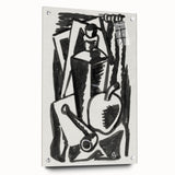 Abstract Expressionism: Still Life with Apple, Pipe, and Bottle Artwork