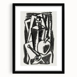 Abstract Expressionism: Still Life with Apple, Pipe, and Bottle Artwork