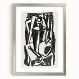 Abstract Expressionism: Still Life with Apple, Pipe, and Bottle Artwork