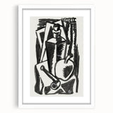 Abstract Expressionism: Still Life with Apple, Pipe, and Bottle Artwork