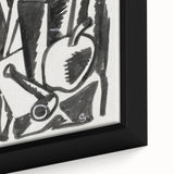 Abstract Expressionism: Still Life with Apple, Pipe, and Bottle Artwork