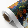 Tropical Tranquility: Modern Wall Art Inspired by Gauguin's Tahiti Scene
