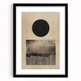 Custom Dining Room Wall Décor - Minimalist Sun & Horizon Art