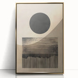Custom Dining Room Wall Décor - Minimalist Sun & Horizon Art