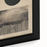 Custom Dining Room Wall Décor - Minimalist Sun & Horizon Art