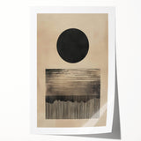 Custom Dining Room Wall Décor - Minimalist Sun & Horizon Art