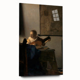 Baroque Woman Playing Lute Wall Art – Timeless Musical Grace