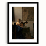 Baroque Woman Playing Lute Wall Art – Timeless Musical Grace