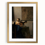 Baroque Woman Playing Lute Wall Art – Timeless Musical Grace