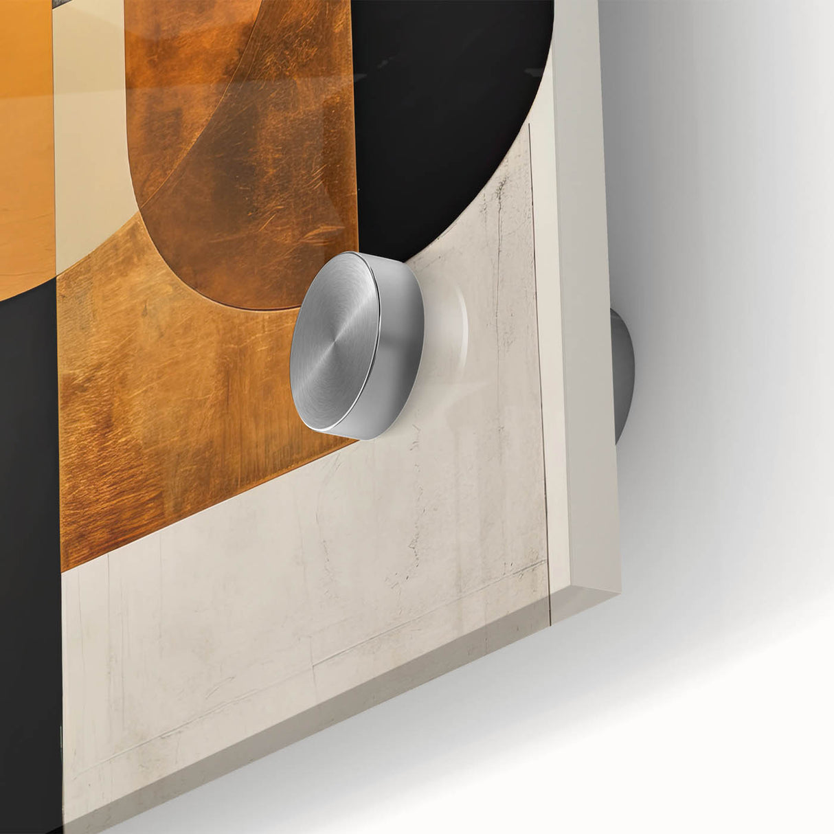 Elegant Dining Room Art Prints - Geometric Black & Gold Design