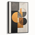 Elegant Dining Room Art Prints - Geometric Black & Gold Design
