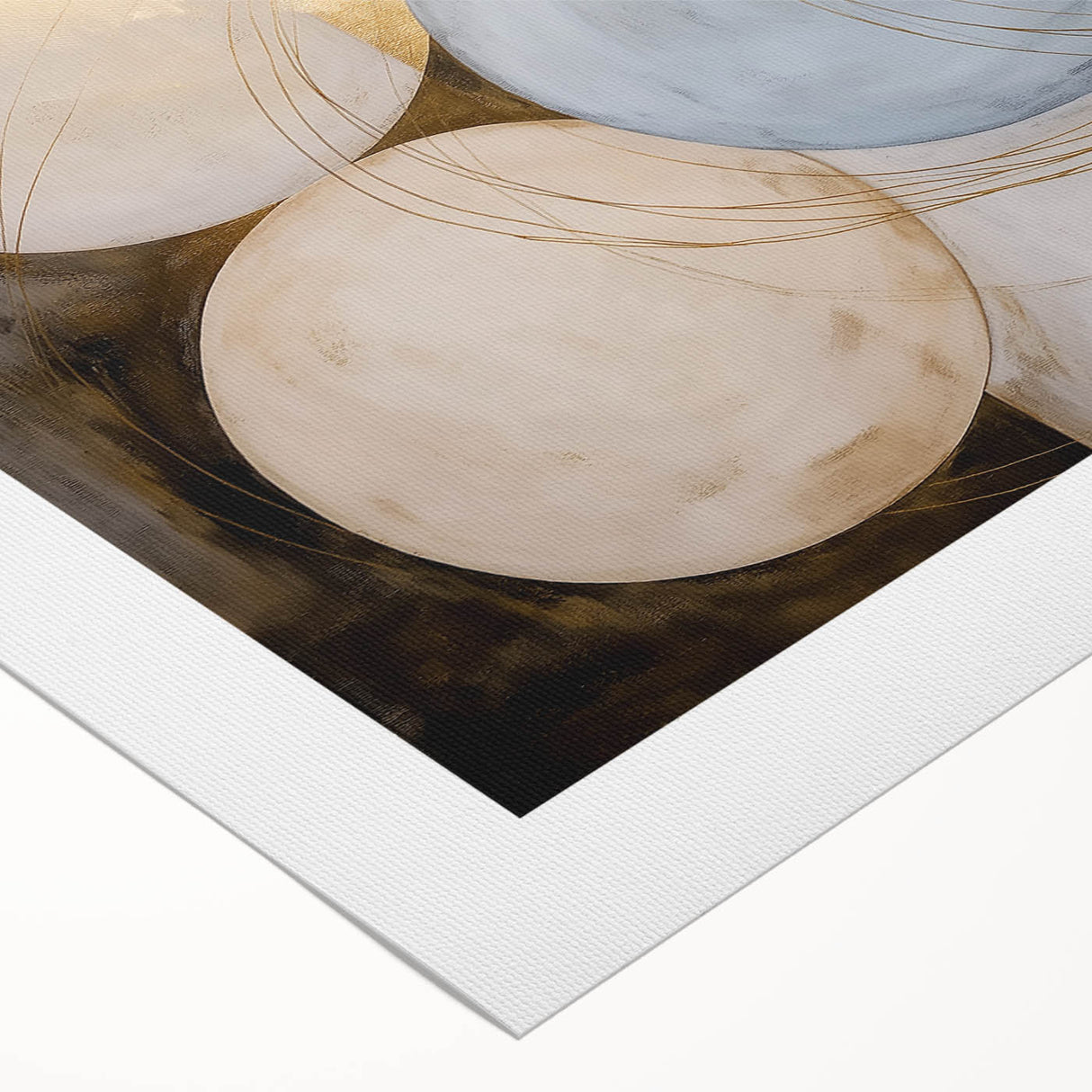 Modern Geometric Wall Art - Abstract Canvas Print for Living Room