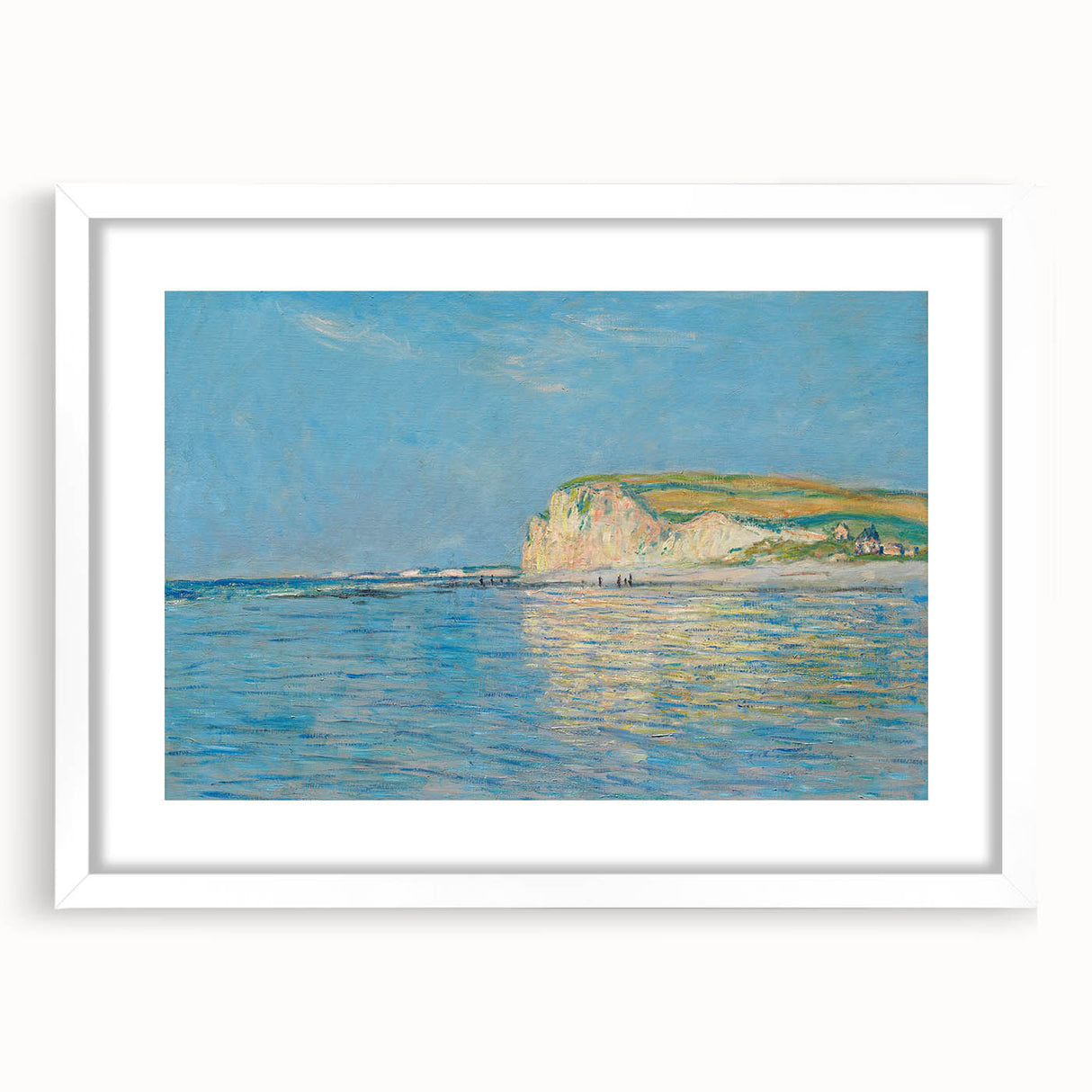 Impressionist Coastal Wall Art - Monet's Low Tide at Pourville Print