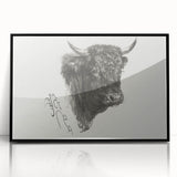 Animal Realism Art Print - Head of a Bull by Marie Rosalie Bonheur - Fine Detail Sketch