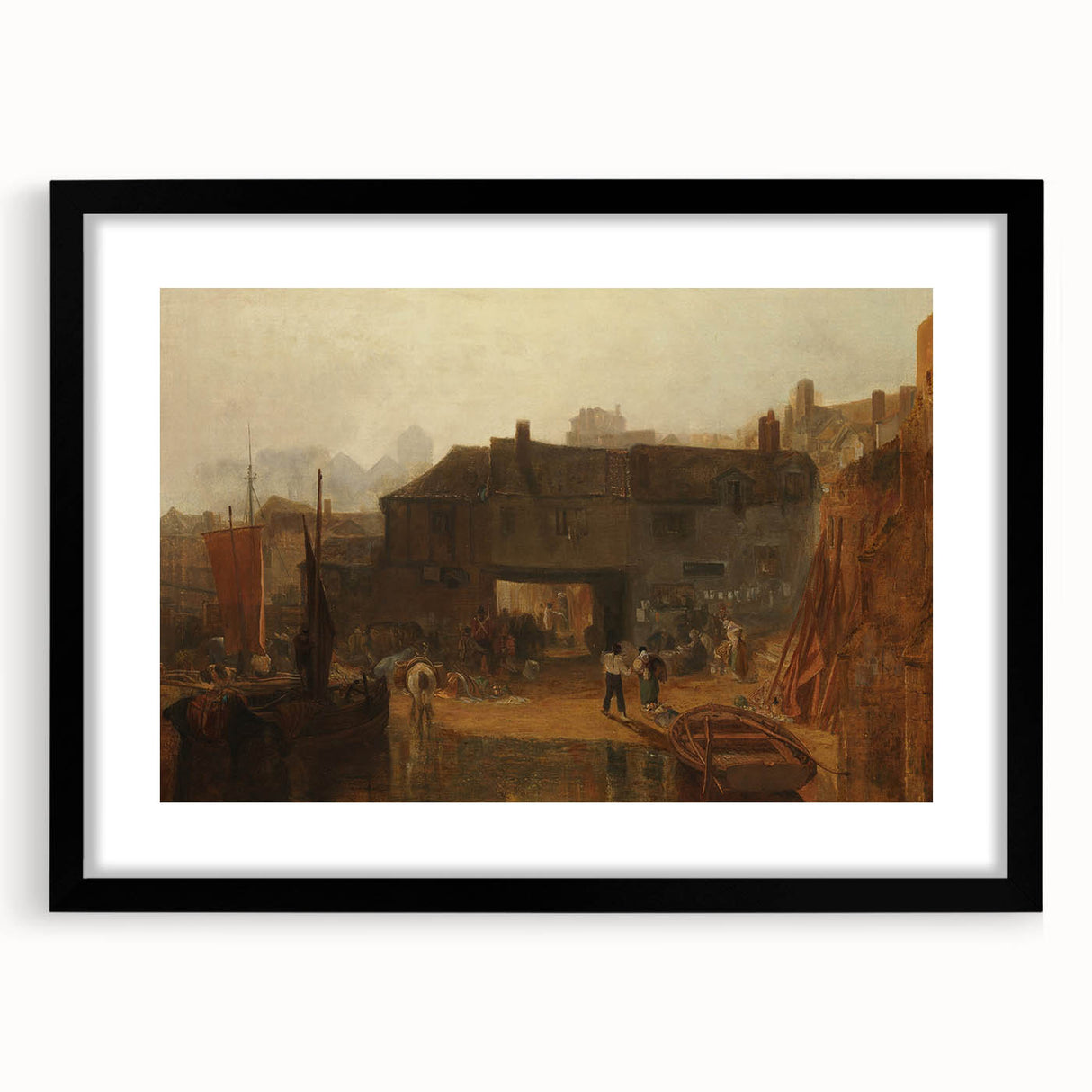 Romanticism Art: "Saltash with the Water Ferry" by J.M.W. Turner