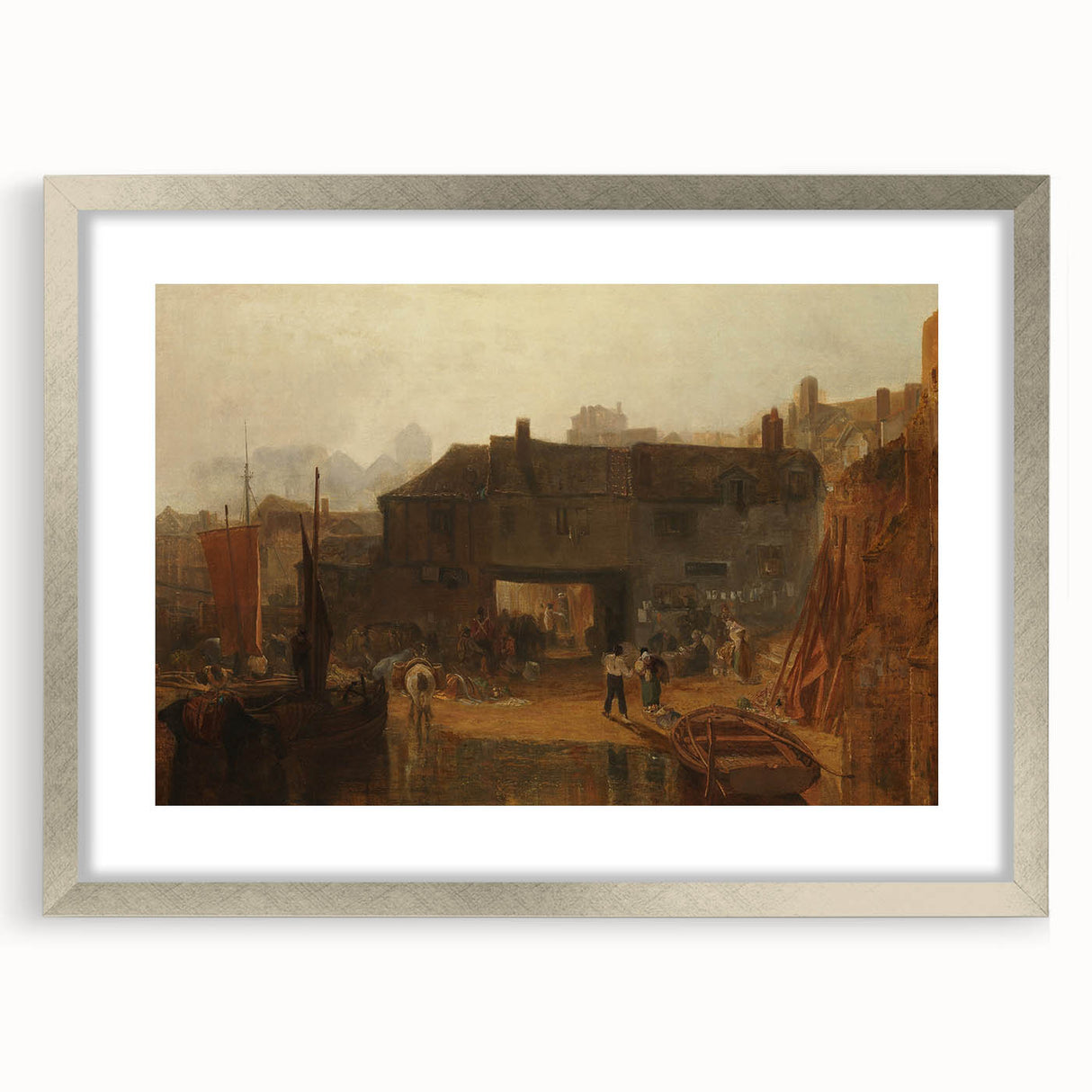 Romanticism Art: "Saltash with the Water Ferry" by J.M.W. Turner