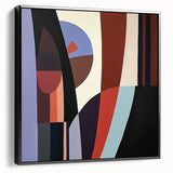 Abstract geometric framed canvas in black with a sleek side view, showcasing modern design elements. Perfect for contemporary home decor and art enthusiasts. This eye-catching piece adds a stylish touch to any room, enhancing aesthetic appeal.