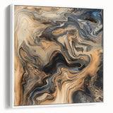 Framed canvas artwork showcasing abstract splatter designs in white, adding a modern touch to any decor. Perfect for contemporary art lovers and interior styling.